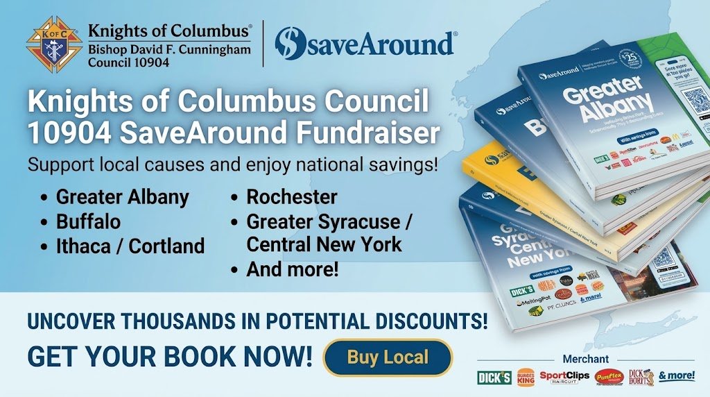 Knights of Columbus SaveAround Book Campaign Banner
